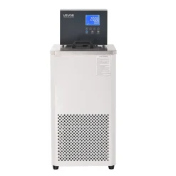 VEVOR Laboratory Chiller Circulator, -30℃-100℃, 6 L Internal and External Dual Circulation, Low Temperature Cooling Liquid Circulator Pump Chiller, Recirculating Chiller Water Bath for Laboratory