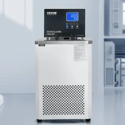 VEVOR Laboratory Chiller Circulator, 6L Chiller Lab Low Temperature Cooling Liquid, 23°F-212°F Circulator Pump Chiller, LCD Display, 304 Stainless Steel Water Bath Recirculating Water Cooling Chiller