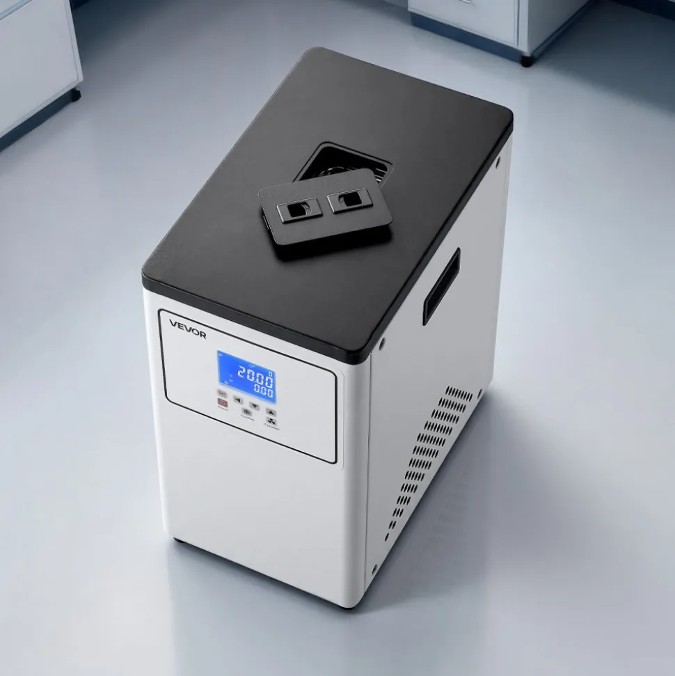 VEVOR Laboratory Chiller Circulator, -20℃ to Room Temperature, 3.4 L Internal and External Dual Circulation, Compatible with ≤2 L Rotary Evaporators for Condenser Reflux and Rapid Cooling