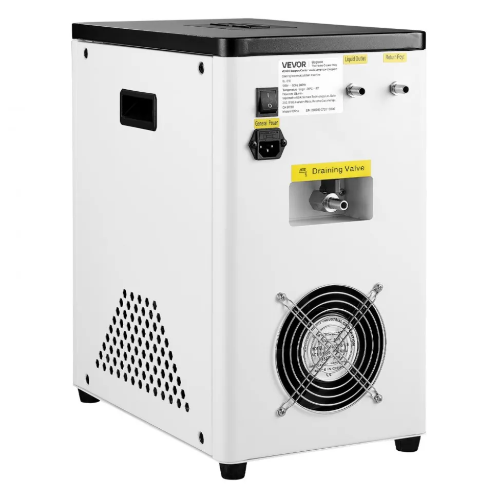 VEVOR Laboratory Chiller Circulator, -20℃ to Room Temperature, 3.4 L Internal and External Dual Circulation, Compatible with ≤2 L Rotary Evaporators for Condenser Reflux and Rapid Cooling