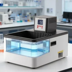 VEVOR Laboratory High-Temperature Circulating Oil Bath, Up to 100℃/212℉, 6 L Lab Constant Temperature Heating Tank, 0.05℃ High Precision, Internal and External Dual Circulation, for Laboratory