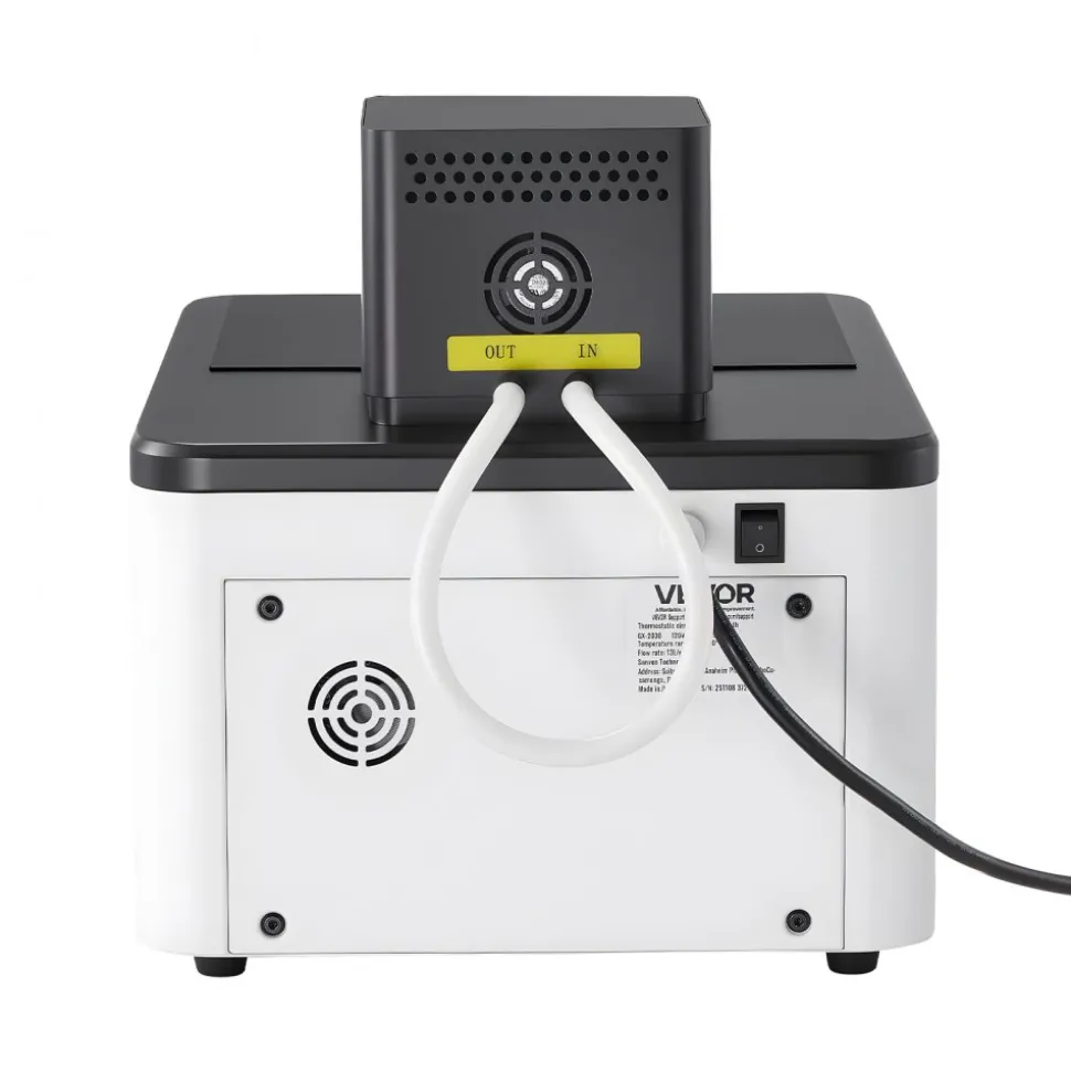 VEVOR Laboratory High-Temperature Circulating Oil Bath, Up to 300℃/572℉, 15 L Lab Constant Temperature Heating Tank, 0.1℃ High Precision, Internal and External Dual Circulation, for Laboratory