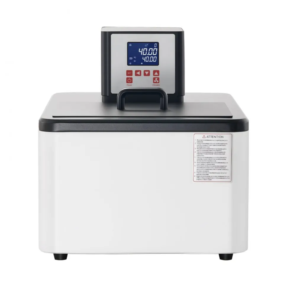 VEVOR Laboratory High-Temperature Circulating Oil Bath, Up to 300℃/572℉, 15 L Lab Constant Temperature Heating Tank, 0.1℃ High Precision, Internal and External Dual Circulation, for Laboratory