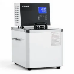VEVOR Laboratory High-Temperature Circulating Oil Bath, Up to 300℃/572℉, 10 L Lab Constant Temperature Heating Tank, 0.1℃ High Precision, Internal and External Dual Circulation, for Laboratory