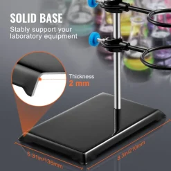 VEVOR Lab Stand Support, Laboratory Retort Support Stand Set, Steel Lab Stand 23.6
