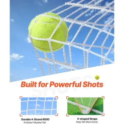 VEVOR Lacrosse Goal, 6' x 6' Lacrosse Net, Steel Frame Backyard Lacrosse Training Equipment, Portable Lacrosse Goal with Carry Bag, Quick & Easy Setup, Perfect for Youth Adult Training, Orange