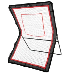 VEVOR Lacrosse Rebounder for Backyard, 5x7 Ft Volleyball Bounce Back Net, Pitchback Throwback Baseball Softball Return Training Screen, Adjustable Angle Shooting Practice Training Wall with Target