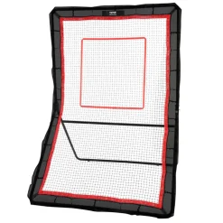 VEVOR Lacrosse Rebounder for Backyard, 5x7 Ft Volleyball Bounce Back Net, Pitchback Throwback Baseball Softball Return Training Screen, Adjustable Angle Shooting Practice Training Wall with Target