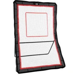 VEVOR Lacrosse Rebounder for Backyard, 4x7 Ft Volleyball Bounce Back Net, Pitchback Throwback Baseball Softball Return Training Screen, Adjustable Angle Shooting Practice Training Wall with Target