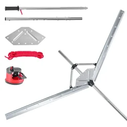 VEVOR Lake Weed Cutter, Pond Aquatic Plant Cutting Tool with 62 in Max. Cut Width, Sharp and Heavy-Duty Steel Blades, Pond Rake with 30 ft Throw Rope, for Cattail, Phragmites, Lilly Pads & Chara