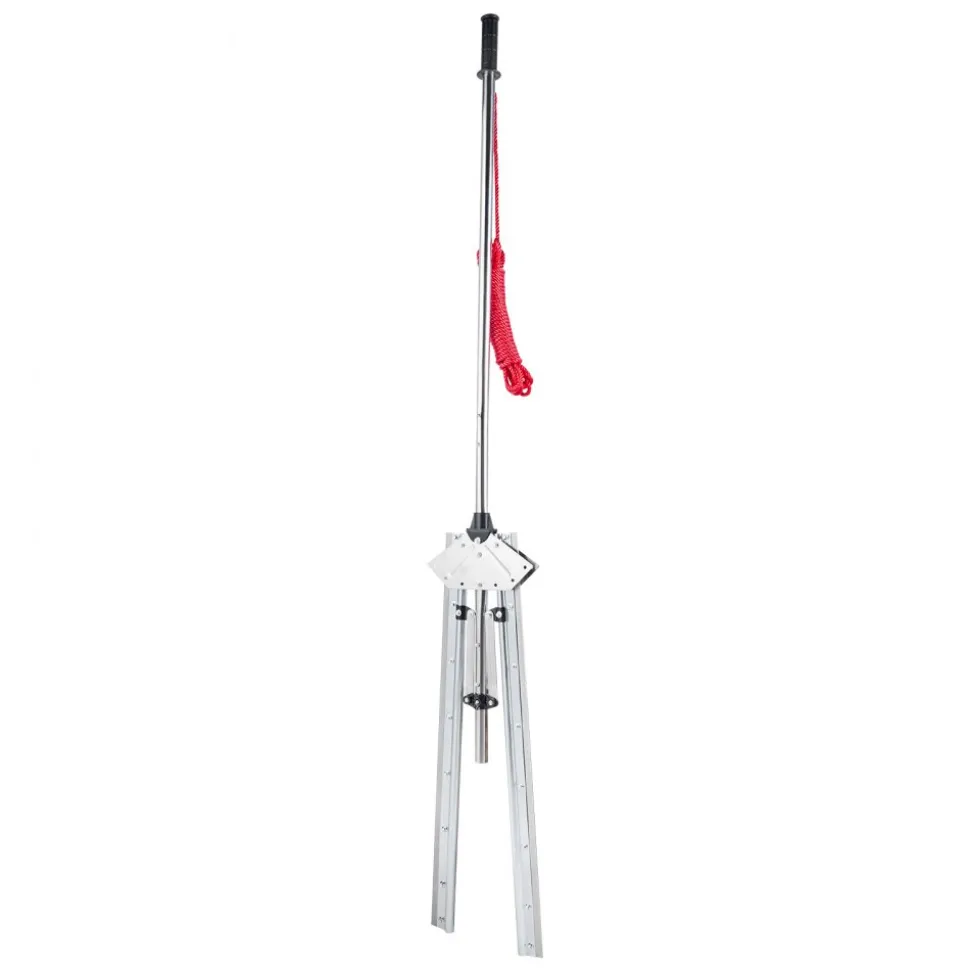 VEVOR Lake Weed Cutter, Pond Aquatic Plant Cutting Tool with 62 in Max. Cut Width, Sharp and Heavy-Duty Steel Blades, Pond Rake with 30 ft Throw Rope, for Cattail, Phragmites, Lilly Pads & Chara
