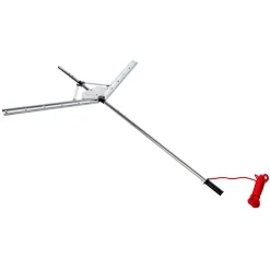 VEVOR Lake Weed Cutter, Pond Aquatic Plant Cutting Tool with 48 in Max. Cut Width, Sharp and Heavy-Duty Steel Blades, Pond Rake with 30 ft Throw Rope, for Cattail, Phragmites, Lilly Pads & Chara