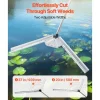 VEVOR Lake Weed Cutter, Pond Aquatic Plant Cutting Tool with 37 in Max. Cut Width, Sharp and Heavy-Duty Steel Blades, Pond Rake with 30 ft Throw Rope, for Cattail, Phragmites, Lilly Pads & Chara