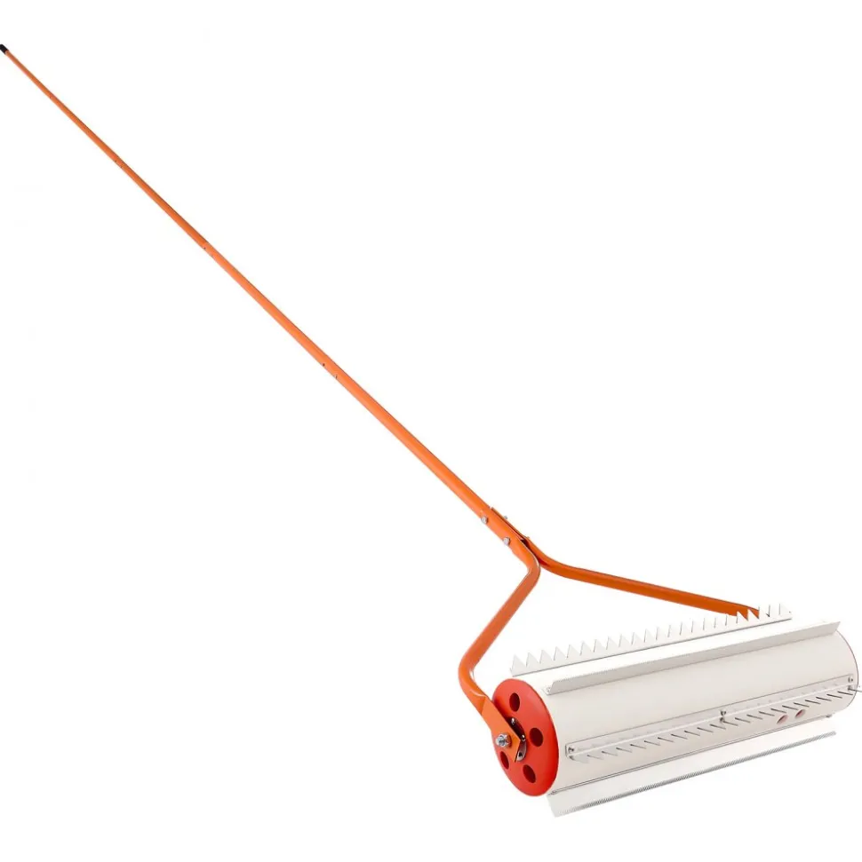 VEVOR Lake Weed Roller, 18 ft Lake & Pond Weed Removal Tool, Muck Razer Aquatic & Sludge Tiller, Rid Roots and Muck Buildup, 6 Preassembled Stainless Steel Blades, 5 Aluminum Handles, Easy Assembly