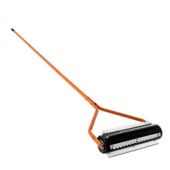 VEVOR Lake Weed Roller, 14.1 ft Stainless Steel Lake & Pond Weed Removal Tool, Muck Razer Aquatic & Sludge Tiller, Rid Roots and Muck Buildup, 6 Preassembled Stainless Steel Blades, 4 Aluminum Handles