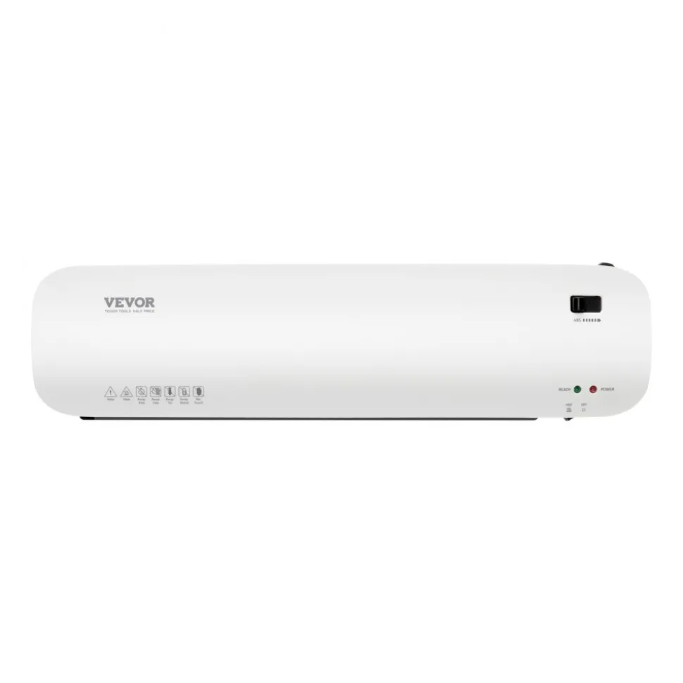 VEVOR Laminator Machine, Thermal Laminator for Max A3 Paper Size, 2-3 min Quick Warm Portable Laminator, 3-5 mil Thickness, Ideal for Home, Office, Business, or School Supplies, White + Black