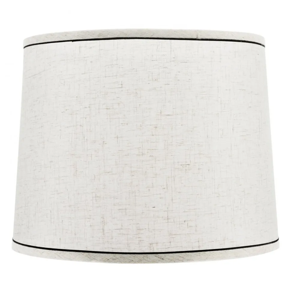 VEVOR Lamp Shade 2 Set, 11 in Top x 13 in Bottom x 10 in High (Spider Fitter), Medium Lampshade with Harp, Replacement Lamp Shade for Table & Floor Lamps Pendant Lights, Light Linen with Black Edge
