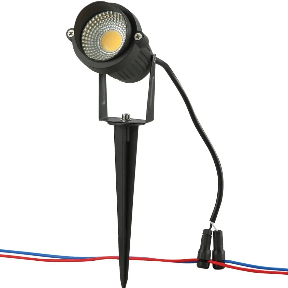 VEVOR Landscape Lighting, 6W Low Voltage LED Landscape Lights, IP66 Waterproof Landscape Spotlights Yard Lawn Garden Pathway Outdoor Lights 12V 24V 450LM Warm White 3000K (12 Pack with Connectors)