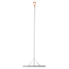 VEVOR Landscape Rake, 36 inch Wide Head 133 inch Handle, Large Heavy Duty Aluminum Landscaping Leaf Rake Tool, Asphalt Level for Loosening Soil, Garden & Yard, Pond Gravel & Beach Lawn Care, 52ft Rope