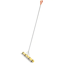 VEVOR Landscape Rake, 36 inch Wide Head 133 inch Handle, Large Heavy Duty Aluminum Landscaping Leaf Rake Tool, Asphalt Level for Loosening Soil, Garden & Yard, Pond Gravel & Beach Lawn Care, 52ft Rope