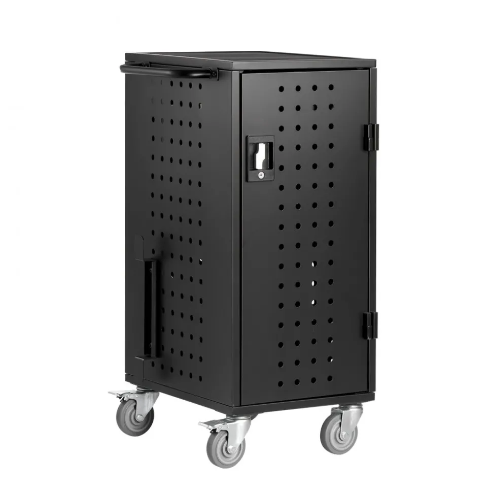 VEVOR Laptop Cart, 20 Device Mobile Charging Cart, Up to 15.6 in Screen Size, Office and Classroom Mobile Charging Cart, for Chromebook, Tablet and Laptop