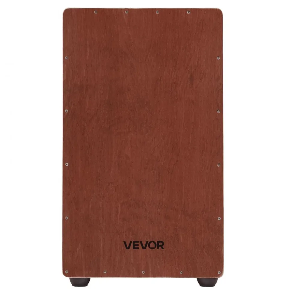 VEVOR Large Cajon Box Drum Wooden Birchwood Percussion Instrument with Snare Wires