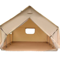 VEVOR Large Canvas Tent 12x14ft, Wall Tent with PVC Storm Flap, Canvas Wall Tents Waterproof, Canvas Camping Tents With Stove Hole for 8-10 people Outdoor Party Hiking Barbecue