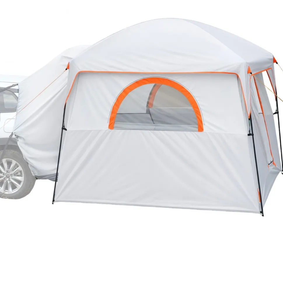 VEVOR Large SUV Tent for 6 Person, 10 x 9 FT 3-Season SUV Tailgate Tent with Ventilated Doors & Mesh Windows, PU2000mm Waterproof Dual-Use Car Rear Hatch Tents for Outdoor Camping Hiking
