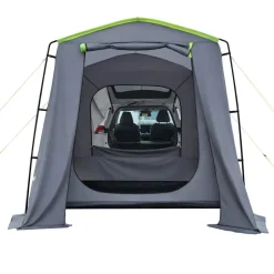 VEVOR Large SUV Tent for 5–9 Person, 10.6 x 8 FT All-Season SUV Tailgate Tent with Ventilated Door & Mesh Windows, PU3000mm Waterproof Dual-Use Car Rear Hatch Tents for Outdoor Camping Hiking