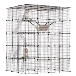 VEVOR Large 4-tier Cat Cage, 54 x 41 x 69