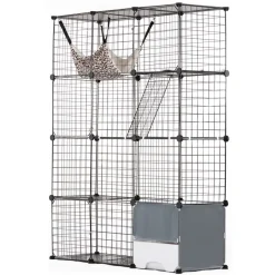 VEVOR Large 4-tier Cat Cage, 41 x 14 x 55
