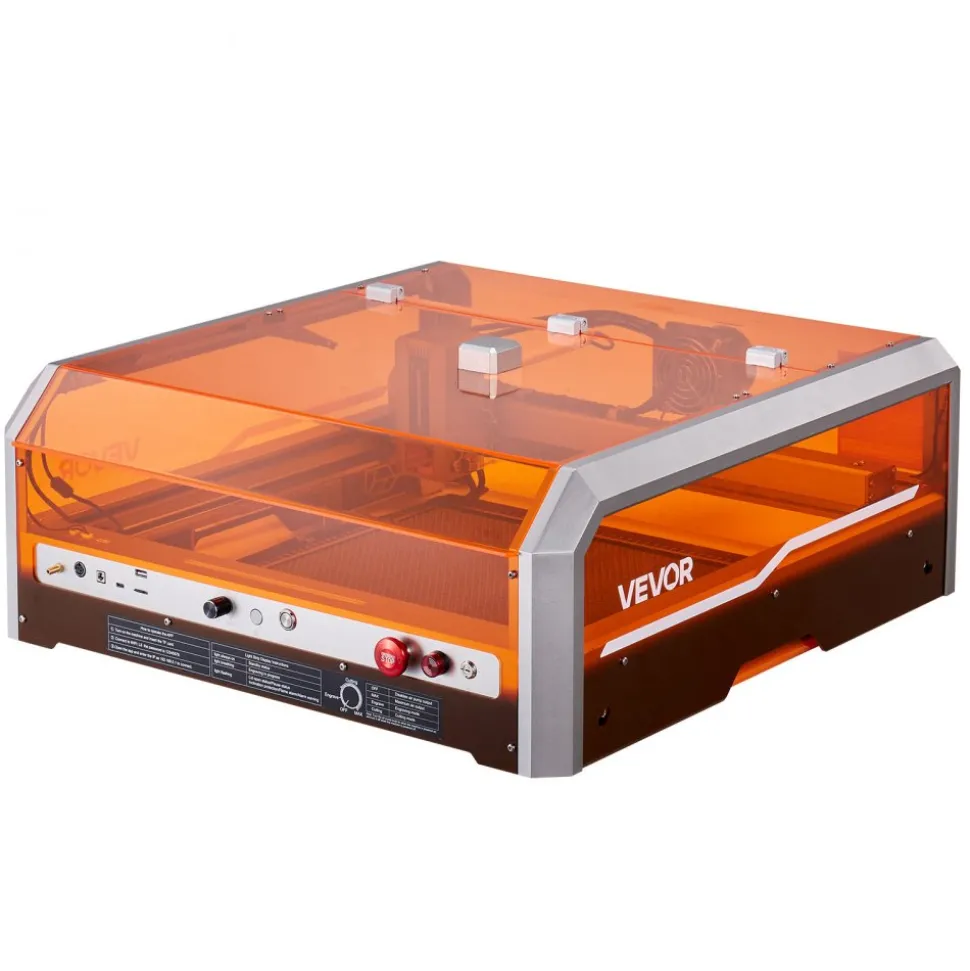 VEVOR Laser Engraver, 20W, Laser Engraving and Cutting Machine with Enclosure, Laser Cutter Engraver Machine, 7000 mm/min, 11.8 x 11.8 in Working Area, for Wood, Leather, Glass, Certain Metal, Class 1