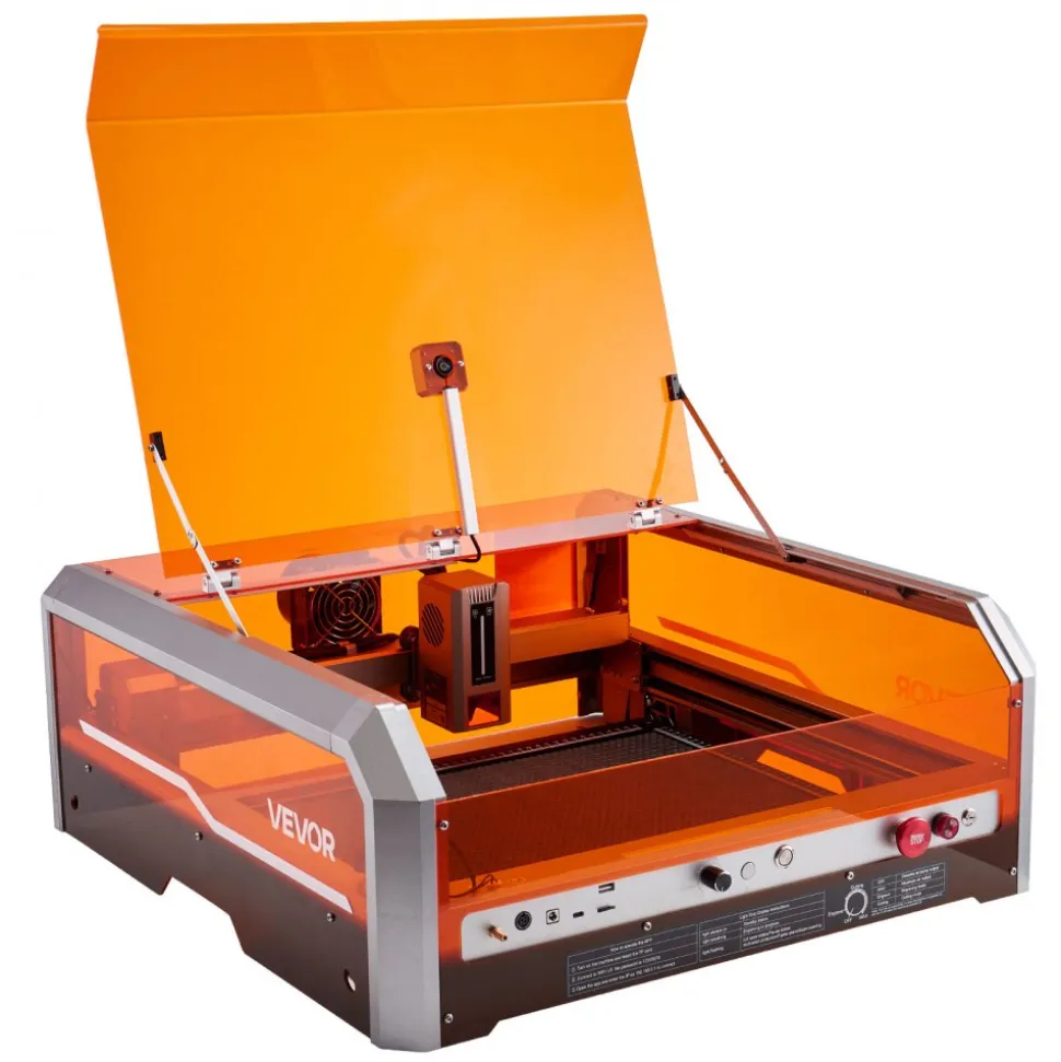 VEVOR Laser Engraver, 20W, Laser Engraving and Cutting Machine with Enclosure, Laser Cutter Engraver Machine, 7000 mm/min, 11.8 x 11.8 in Working Area, for Wood, Leather, Glass, Certain Metal, Class 1