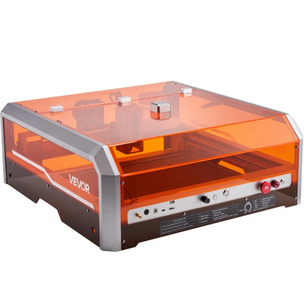 VEVOR Laser Engraver, 20W, Laser Engraving and Cutting Machine with Enclosure, Laser Cutter Engraver Machine, 7000 mm/min, 11.8 x 11.8 in Working Area, for Wood, Leather, Glass, Certain Metal, Class 1