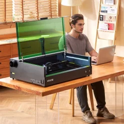 VEVOR Laser Engraver, 20W, Laser Engraving and Cutting Machine with Enclosure Camera, Laser Cutter, 36000 mm/min, 19.7 x 12.6 in Working Area, for Wood, Leather, Glass, Paper, Certain Metal, Class 1