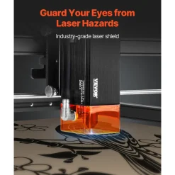 VEVOR Laser Engraver, 5W Output, Laser Engraving Cutter Machine, 14.9 x 15.7 in/38 x 40 cm Working Area, 10000 mm/min Movement Speed, Compressed Spot with Eye Protection, for Wood, Certain Metal