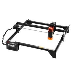 VEVOR Laser Engraver, 5W Output, Laser Engraving Cutter Machine, 14.9 x 15.7 in/38 x 40 cm Working Area, 10000 mm/min Movement Speed, Compressed Spot with Eye Protection, for Wood, Certain Metal