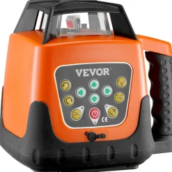 VEVOR Laser Level, 2000ft, 360 Degree Self Leveling Green Cross Line Laser, 5 Rotation Speeds & 4 Scanning Angles Adjustment, IP66 Waterproof Remote Control Manual Self-leveling Mode, Battery Included