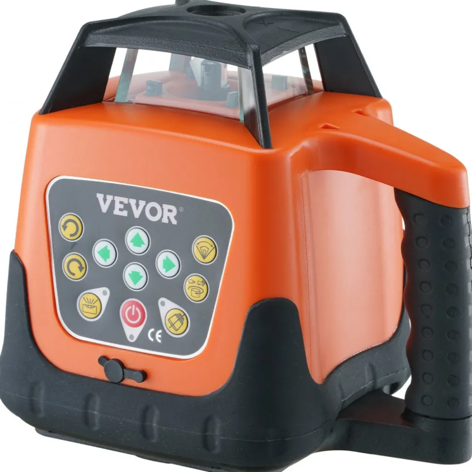 VEVOR Laser Level, 2000ft, 360 Degree Self Leveling Green Cross Line Laser, 5 Rotation Speeds & 4 Scanning Angles Adjustment, IP66 Waterproof Remote Control Manual Self-leveling Mode, Battery Included