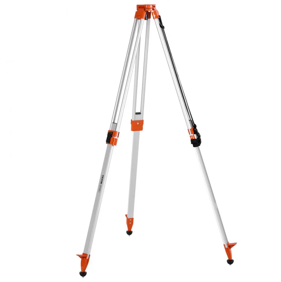 VEVOR Laser Level Tripod Stand, 5/8"-11 Thread Mount, 16.53-65.55 inch Height Adjustment Heavy Duty Survey Tripod for Construction Laser Level Scanner, Retractable Legs Non-Skid Feet Professional
