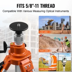 VEVOR Laser Level Tripod Stand, 5/8