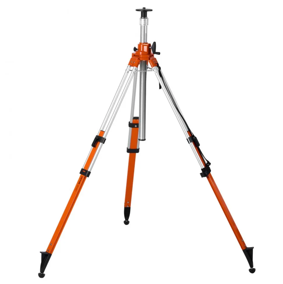 VEVOR Laser Level Tripod Stand, 5/8"-11 Thread Mount, 45.07-114.37 inch Height Adjustment Heavy Duty Survey Tripod, with Level Bubble & Diffusion Limiter , Liftable Non-Skid Feet for Construction