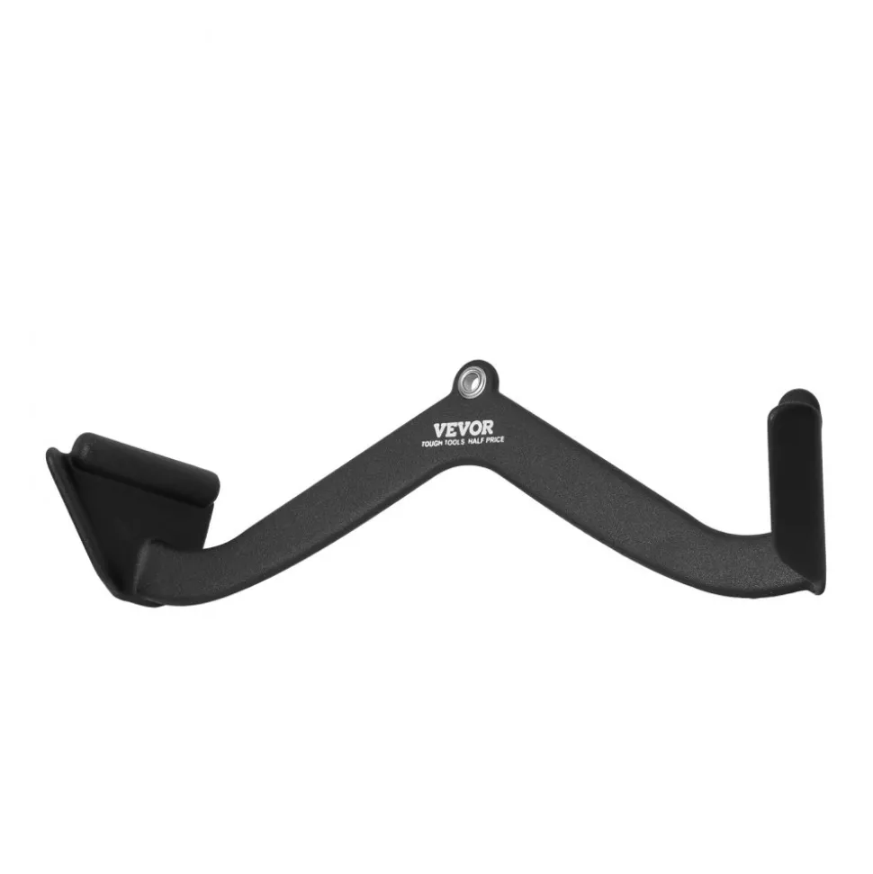 VEVOR LAT Pulldown Attachment, Cable Machine Rowing V-bar Attachment, Tricep Pull Down Bar, Back Strength Training Rubber Coated Handle Grip, Bicep Curl Tricep Lat Pulldown Bar for Home Gym Fitness