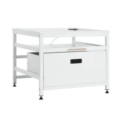 VEVOR Laundry Pedestal, 23 in Height, 29 x 29 in Washer and Dryer Pedestals with Pull-out Tray and Storage Space, 700 lbs Load Capacity, Non-Slip Feet Washing Machine Stand Universal Fit, White