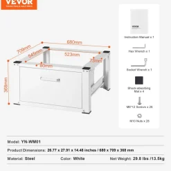 VEVOR Laundry Pedestal 27