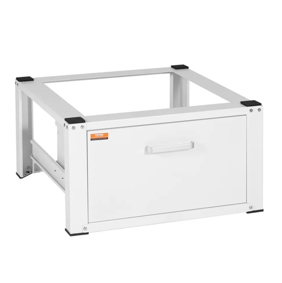 VEVOR Laundry Pedestal 27" Wide 14.4" Height, Washer And Dryer Base Stand Platform Universal Fit 660lbs Capacity, Heavy Duty Multi-Functional Base for Washing Machine with Drawer & Rich Accessories