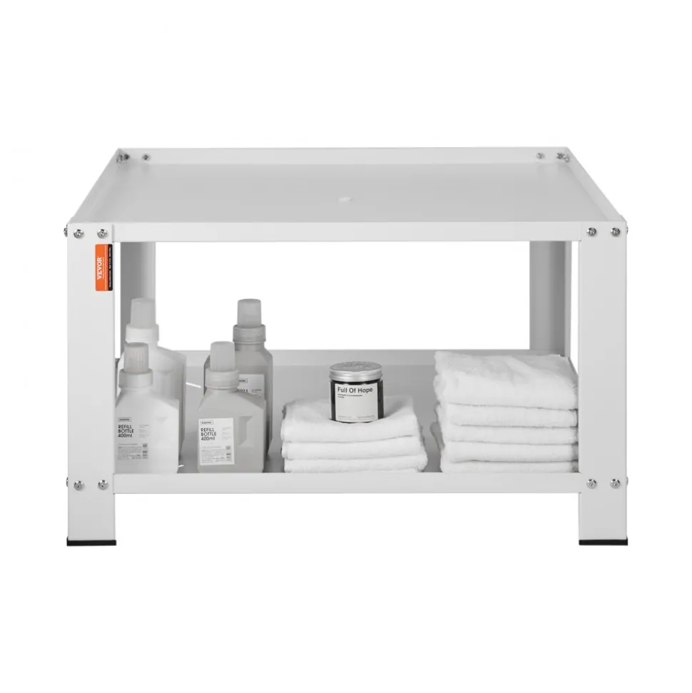 VEVOR Laundry Pedestal with Storage Shelf, 28"Lx28" Wx16" H, Washer And Dryer Base Stand Platform Universal Fit 660lbs Capacity, Heavy Duty Steel Multi-Functional Base for Washing Machine