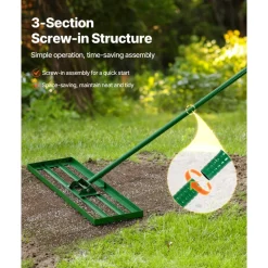 VEVOR Lawn Leveling Rake, 36