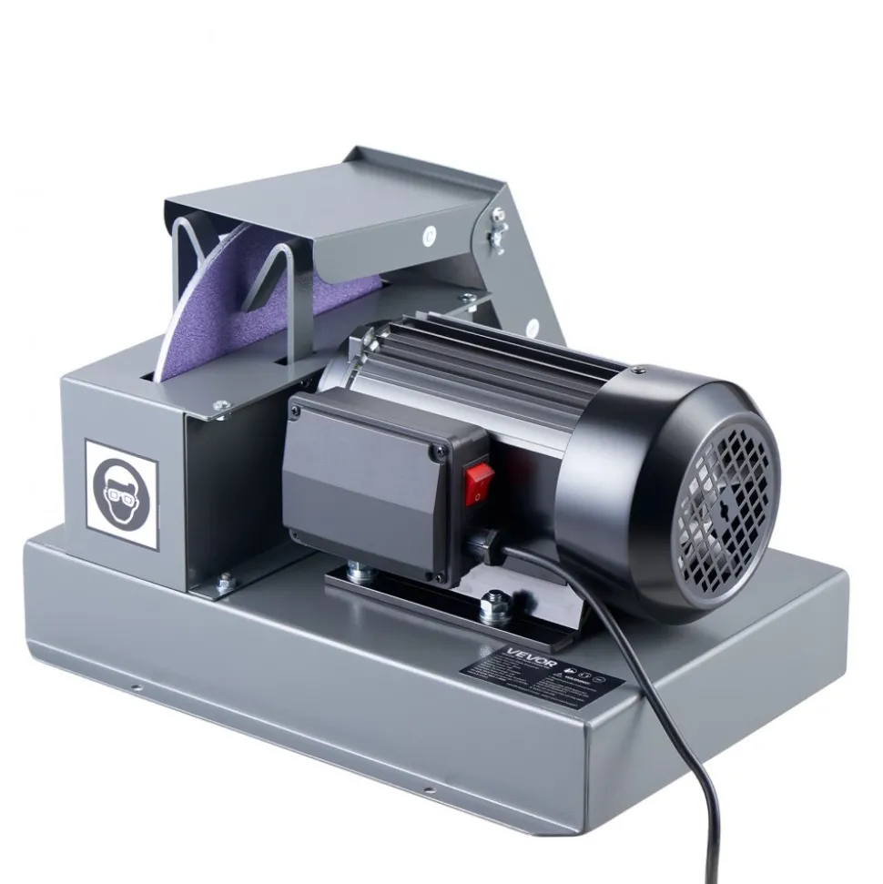 VEVOR Lawn Mower Blade Sharpener, 1HP Lawnmower Blades Grinder with 9" Ceramic Grinding Wheel, Grit Collector & Balancer, 30°/40° Blade Sharpening Machine for High Lift, Low Lift, Gator & Flat Blades