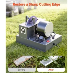 VEVOR Lawn Mower Blade Sharpener, 1/3HP Lawnmower Blades Grinder with 7